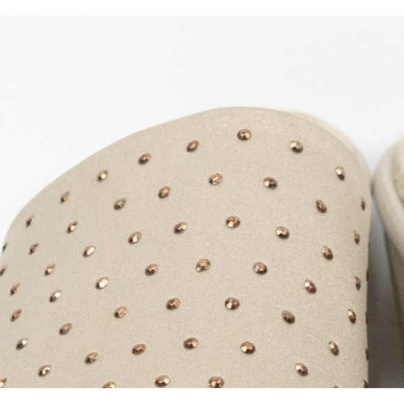 SKECHERS Cali Rumbler Studded Wedge Slide Sandals Memory Foam Taupe Womens 8.5 - Picture 4 of 8